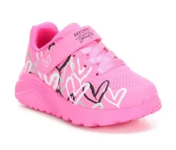 Girls' Skechers Street Toddler Uno Lite Heart Sneakers