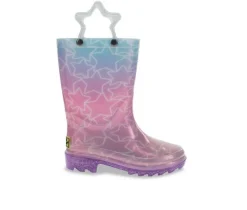 Girls' Western Chief Little Kid Glitter Star Lighted Rain Boots