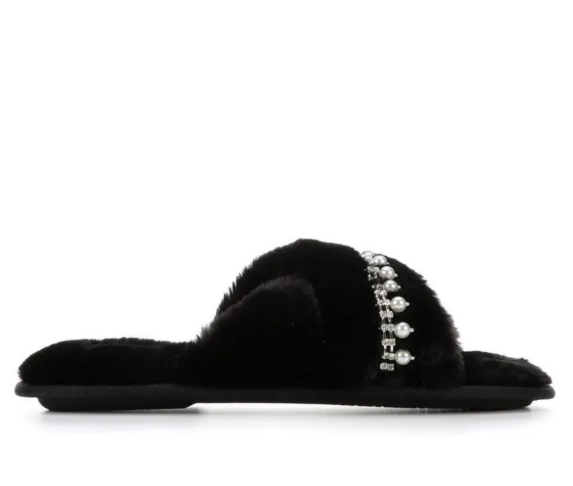 Jessica Simpson Pearl Fringe Cross Slide