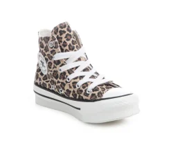 Kids' Converse Little Kid Chuck Taylor Lift Cheetah Sneakers