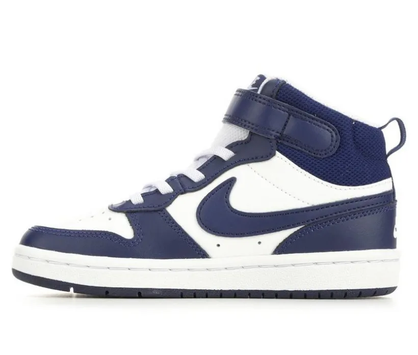Kids' Nike Little Kid Court Borough Mid 2 Sneakers