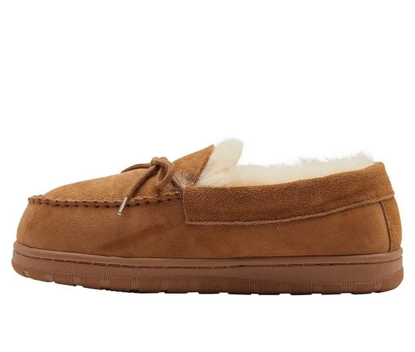 Lamo Footwear Men's Doubleface Moccasin Slippers