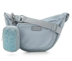 Madden Girl Nylon Cresecent Handbag
