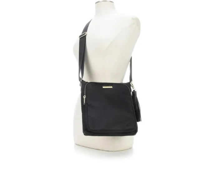 Madden Girl Nylon Tassel Crossbody Handbag