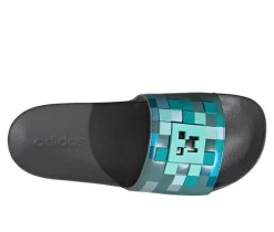 Men's Adidas Adilette Shower Minecraft Sport Slides