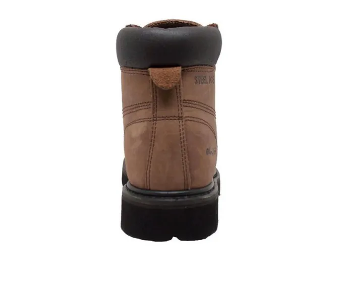 Men's AdTec 6" Full Grain Leather Steel Toe Work Boots