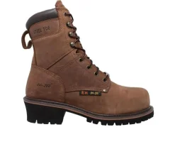 Men's AdTec 9" Steel Toe Super Logger Work Boots