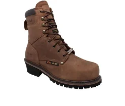 Men's AdTec 9" Steel Toe Super Logger Work Boots