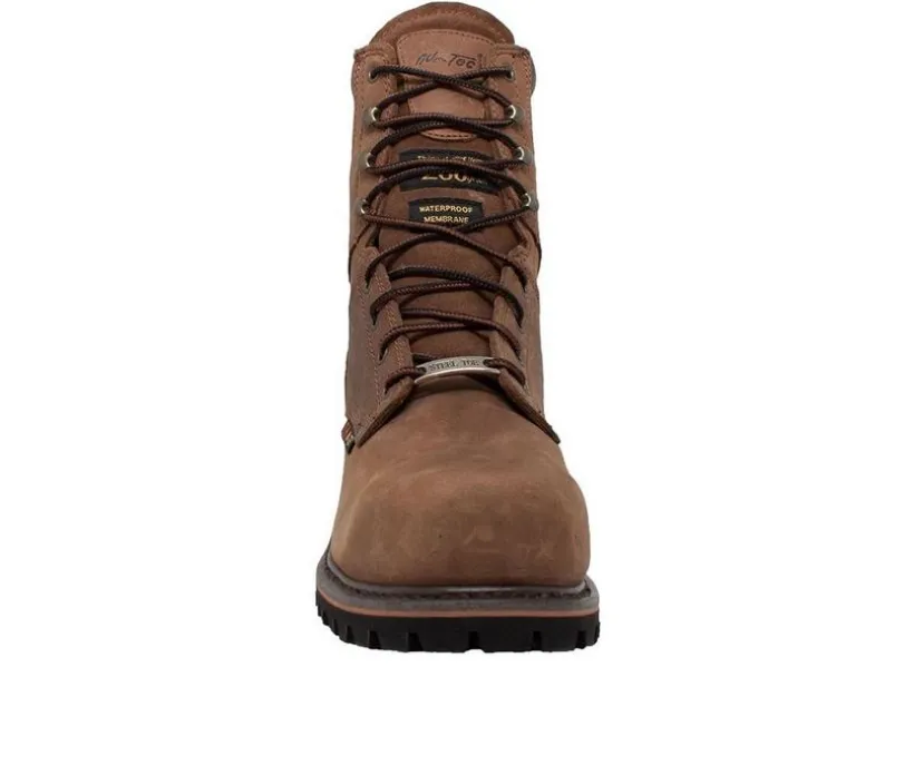 Men's AdTec 9" Steel Toe Super Logger Work Boots