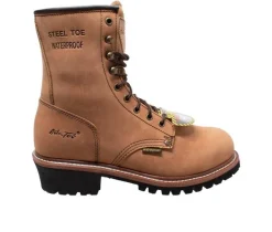 Men's AdTec 9" Waterproof Steel Toe Logger Work Boots