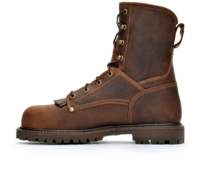 Men's Carolina Boots CA8528 8 In Composite Toe Waterproof Work Boots