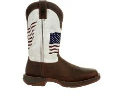 Men's Durango Rebel Distressed Flag Embroidery Western Boots