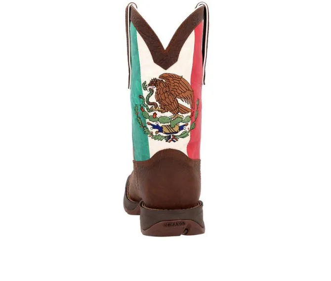 Men's Durango Rebel Mexico Flag Western Boot
