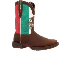 Men's Durango Rebel Steel Toe Mexico Flag Western Steel Toe Work Boots