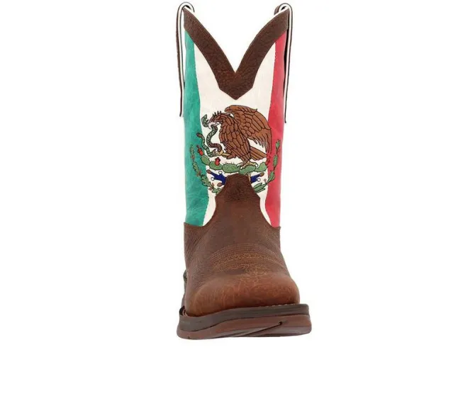 Men's Durango Rebel Steel Toe Mexico Flag Western Steel Toe Work Boots