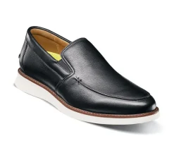 Men's Florsheim Launch Moc Toe Elastic Lace Boat Shoes