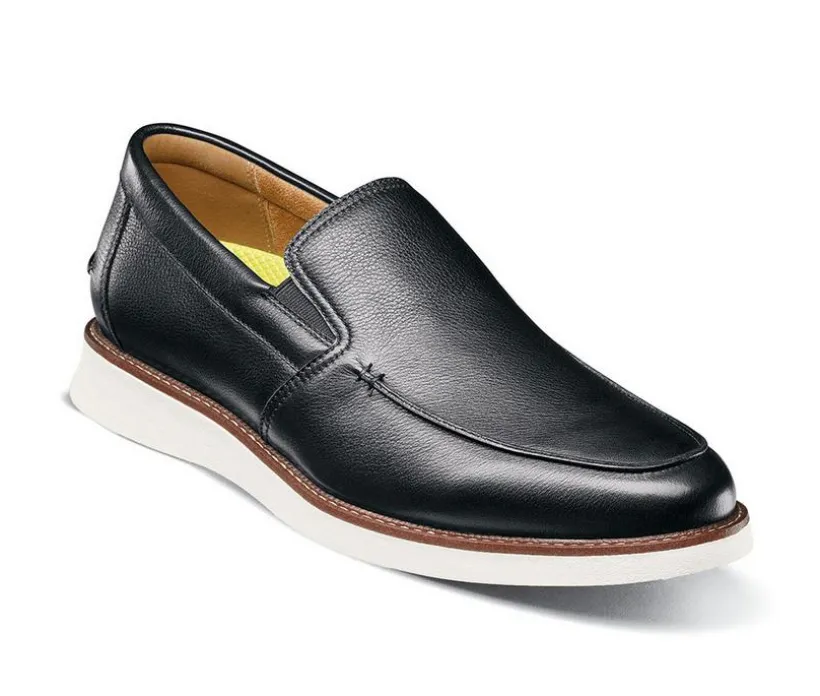 Men's Florsheim Launch Moc Toe Elastic Lace Boat Shoes