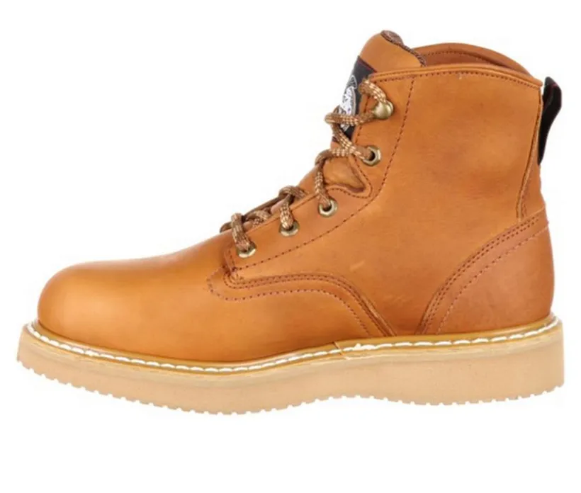 Men's Georgia Boot 6" Wedge Steel Toe Work Boots