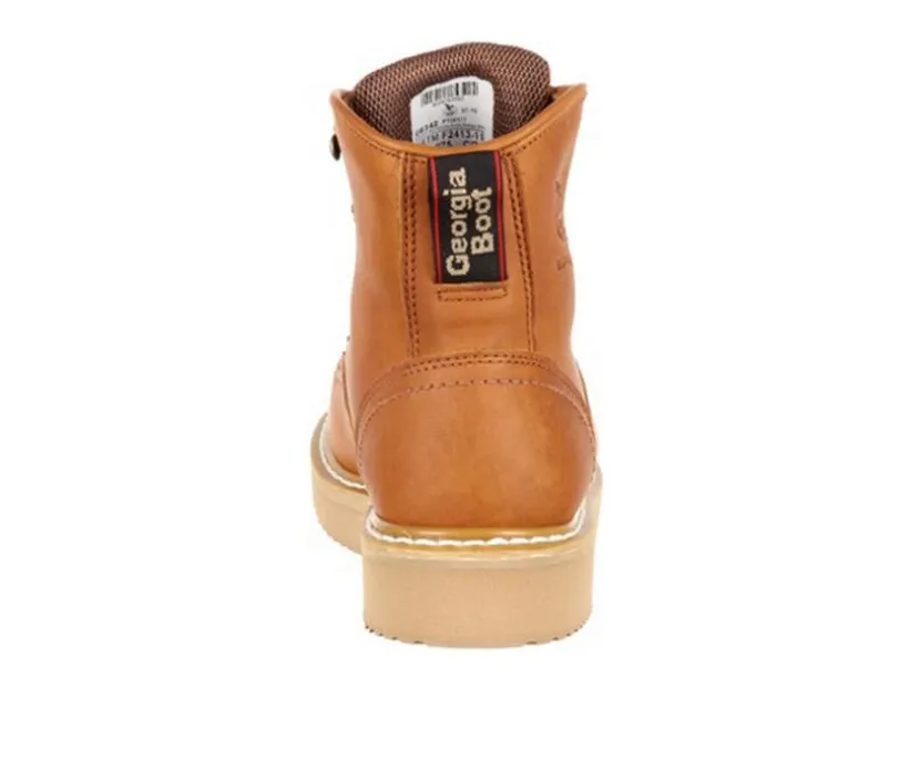 Men's Georgia Boot 6" Wedge Steel Toe Work Boots
