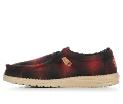 Men's HEYDUDE Wally Cozy Plaid Casual Shoes