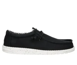 Men's HEYDUDE Wally Stretch Canvas Wide Boat Shoes