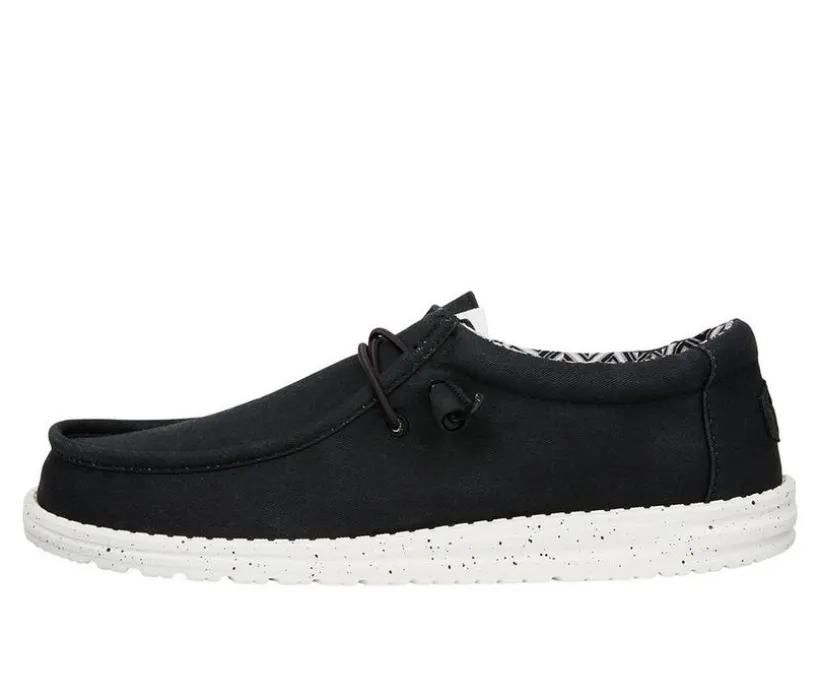 Men's HEYDUDE Wally Stretch Canvas Wide Boat Shoes