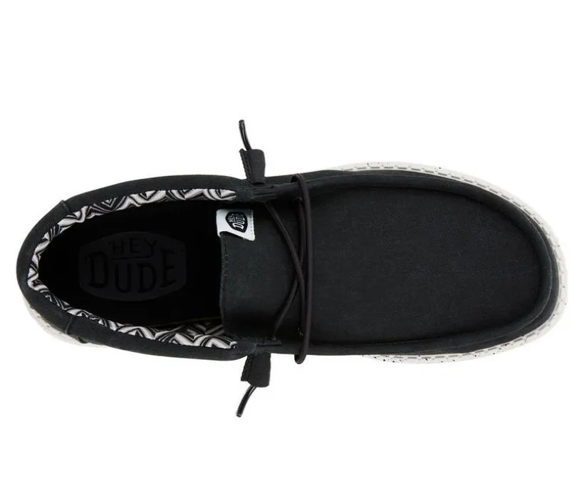 Men's HEYDUDE Wally Stretch Canvas Wide Boat Shoes