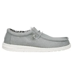 Men's HEYDUDE Wally Stretch Canvas Wide Boat Shoes