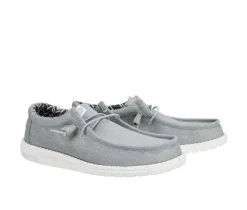 Men's HEYDUDE Wally Stretch Canvas Wide Boat Shoes