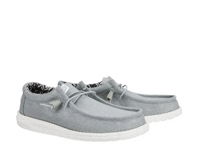 Men's HEYDUDE Wally Stretch Canvas Wide Boat Shoes