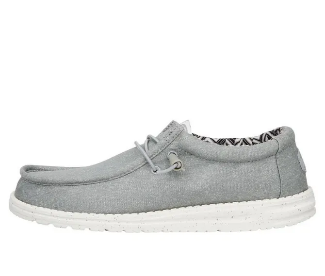 Men's HEYDUDE Wally Stretch Canvas Wide Boat Shoes