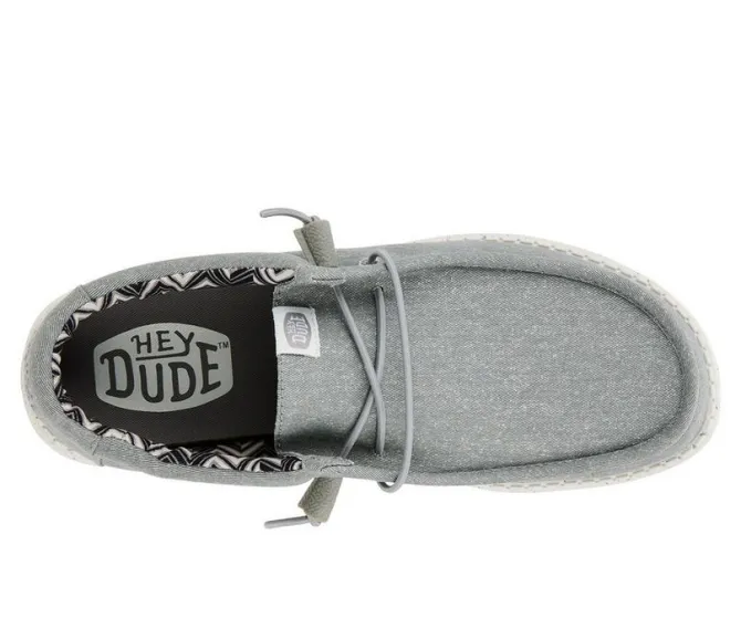 Men's HEYDUDE Wally Stretch Canvas Wide Boat Shoes