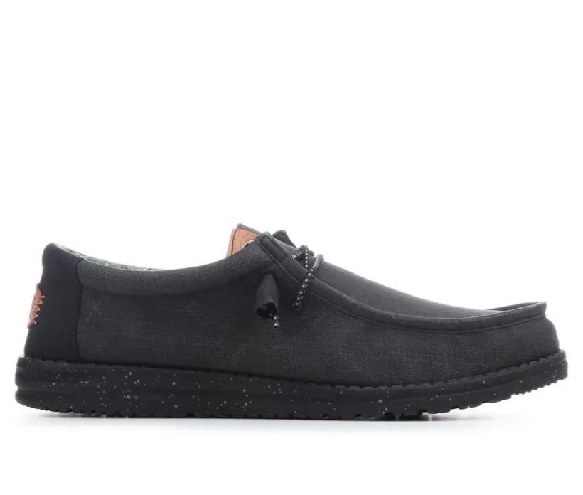 Men's HEYDUDE Wally Washed Canvas Casual Shoes