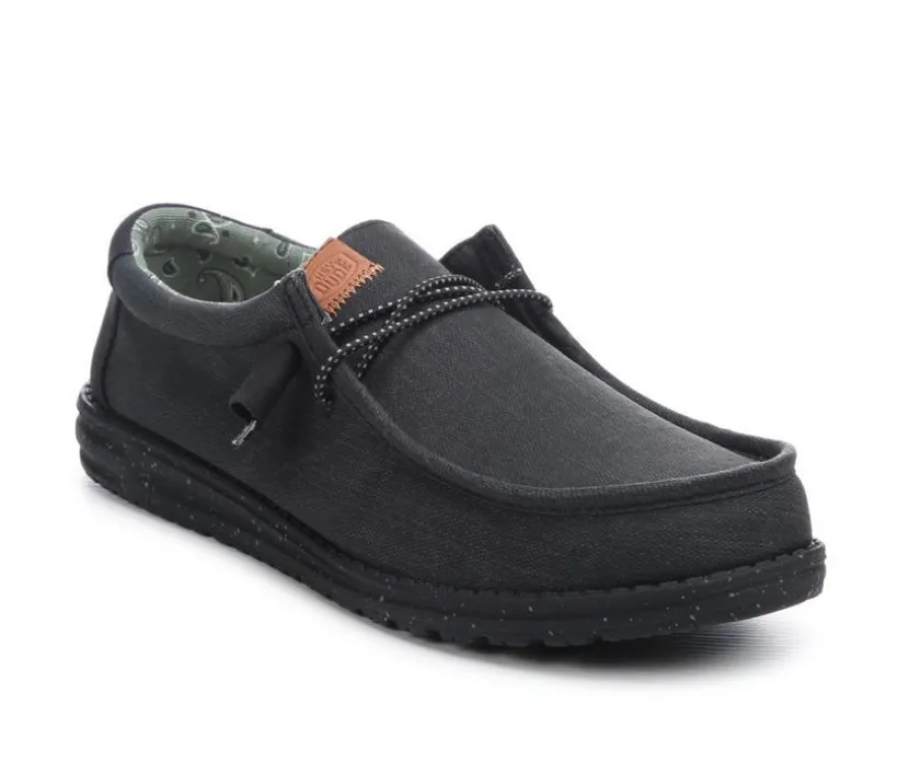 Men's HEYDUDE Wally Washed Canvas Casual Shoes