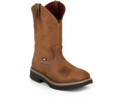 Men's Justin Boots Ames WP Steel Toe Cowboy Boots