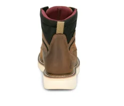 Men's Justin Boots Hardwire 90 Heel Steel Toe Boots Work Boots