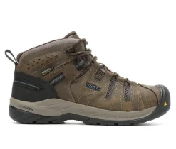 Men's KEEN Utility Flint II Mid Waterproof Steel Toe Work Boots