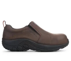 Men's Merrell Work Jungle Moc Leather Composite Toe Work Shoes