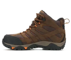 Men's Merrell Work Moab Vertex Mid Waterproof Comp Toe Work Boots