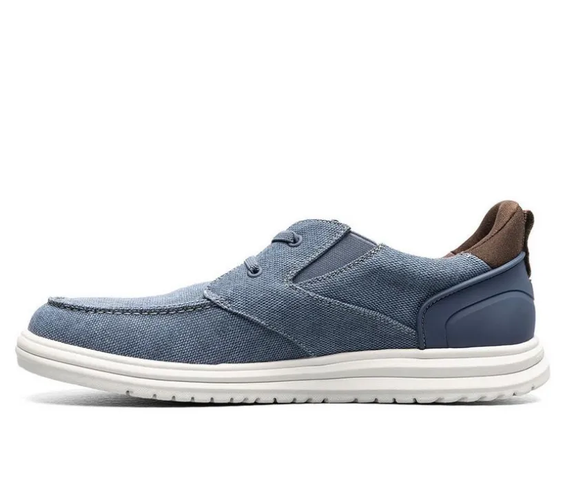 Men's Nunn Bush Brew City Canvas EZ Hands Free Moc Toe Moc Toe Slip-On
