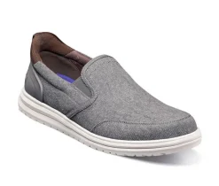 Men's Nunn Bush Brew City Canvas EZ Hands Free Moc Toe Moc Toe Slip-On
