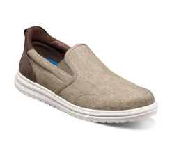 Men's Nunn Bush Brew City Canvas EZ Moc Toe Slip On Slip-On Shoes