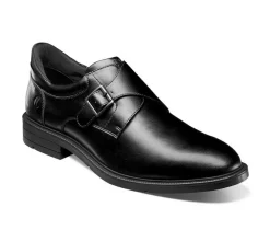 Men's Nunn Bush Kore EZ Hero Plain Toe Monk Strap Oxfords