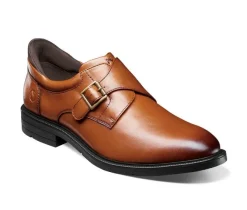 Men's Nunn Bush Kore EZ Hero Plain Toe Monk Strap Oxfords