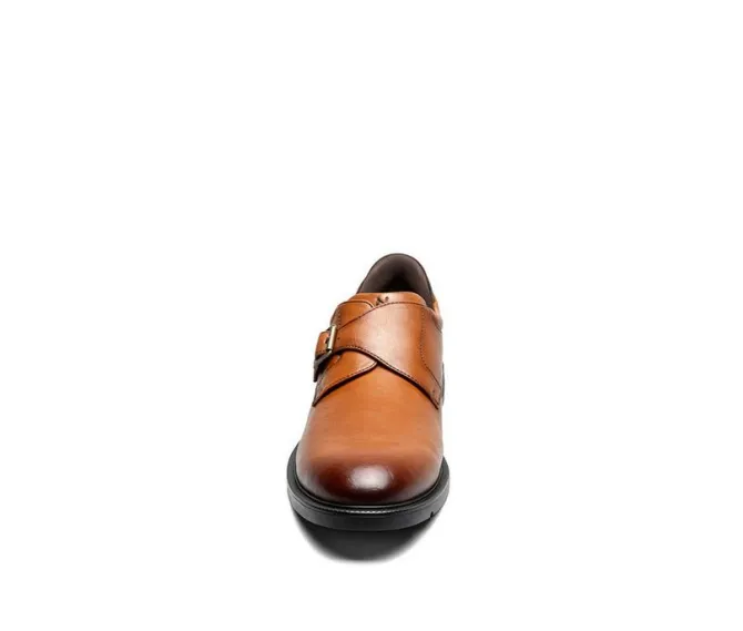 Men's Nunn Bush Kore EZ Hero Plain Toe Monk Strap Oxfords