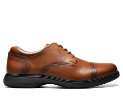 Men's Nunn Bush Kore Pro Cap Toe Slip-Resistant Oxfords