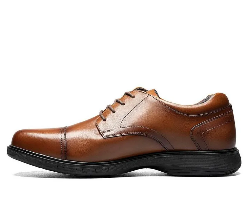 Men's Nunn Bush Kore Pro Cap Toe Slip-Resistant Oxfords