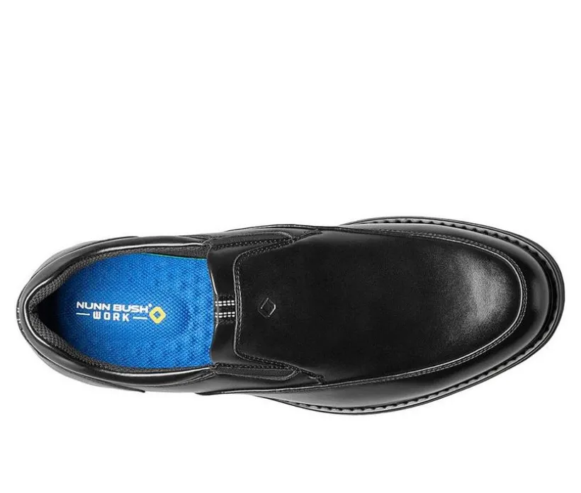 Men's Nunn Bush Wade Moc Toe Slip-Resistant Work Loafers