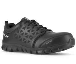 Men's REEBOK WORK Sublite Cushion Leather Electrical Hazard Work Shoes