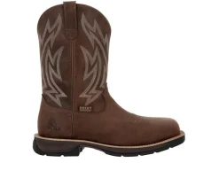 Men's Rocky Ride Lite Carbon Toe Western Boot Cowboy Boots